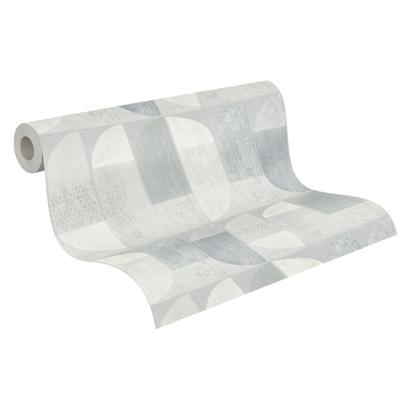 Vliestapete GEO NORDIC - grau - 10 Meter