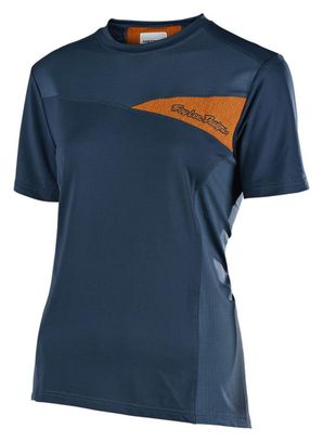 Maillot Manches Courtes Femme Troy Lee Designs Skyline Bleu / Orange