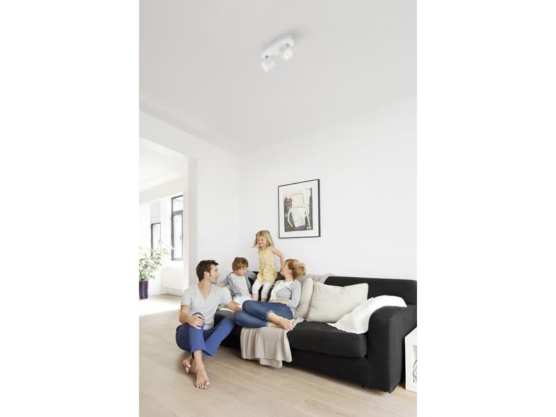 Philips Aufbauspot myLiving Star 56242/31/16 Weiss Deckenspot mit beweglichen Leuchtenköpfen