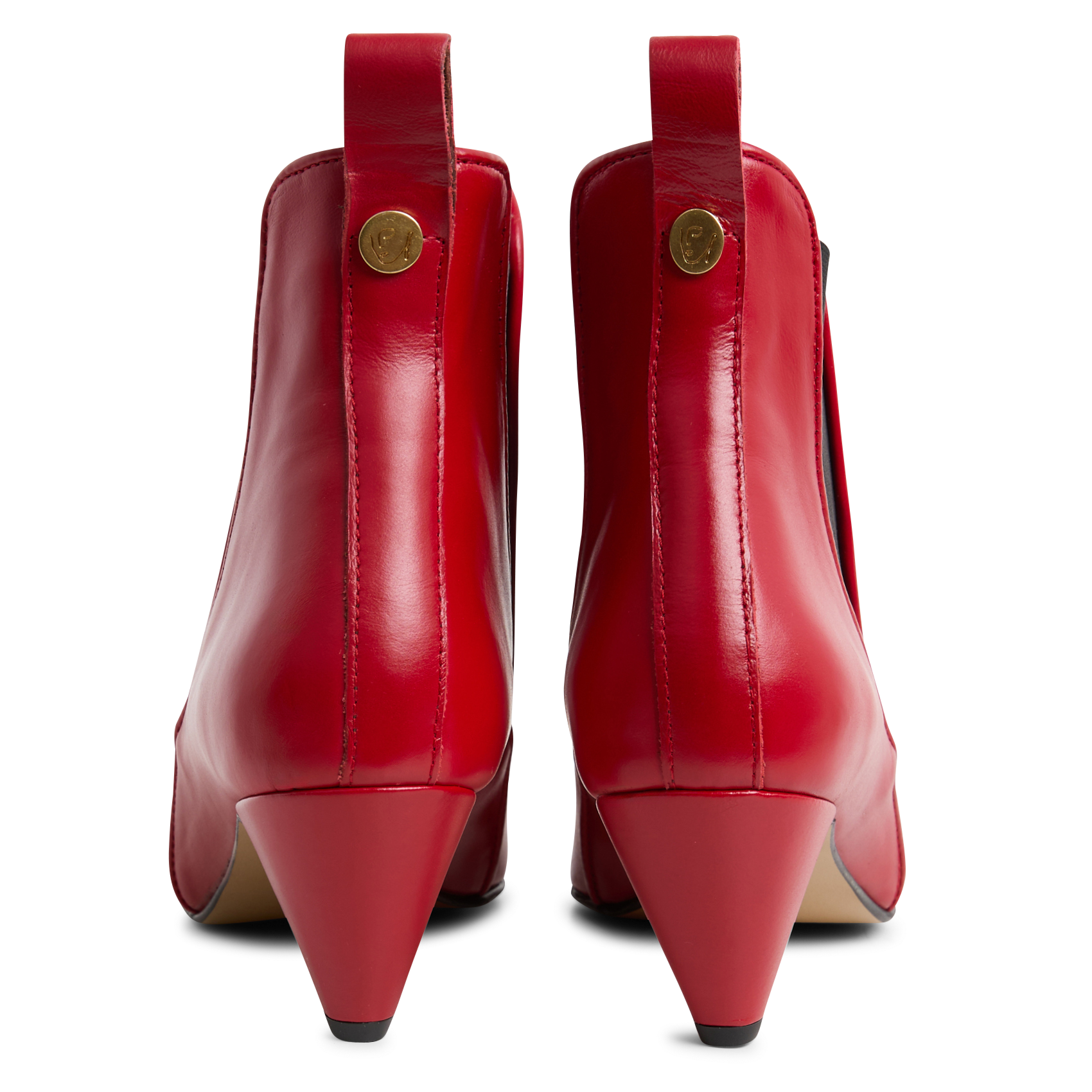 RIKLEY - Bottines en cuir | Rouge