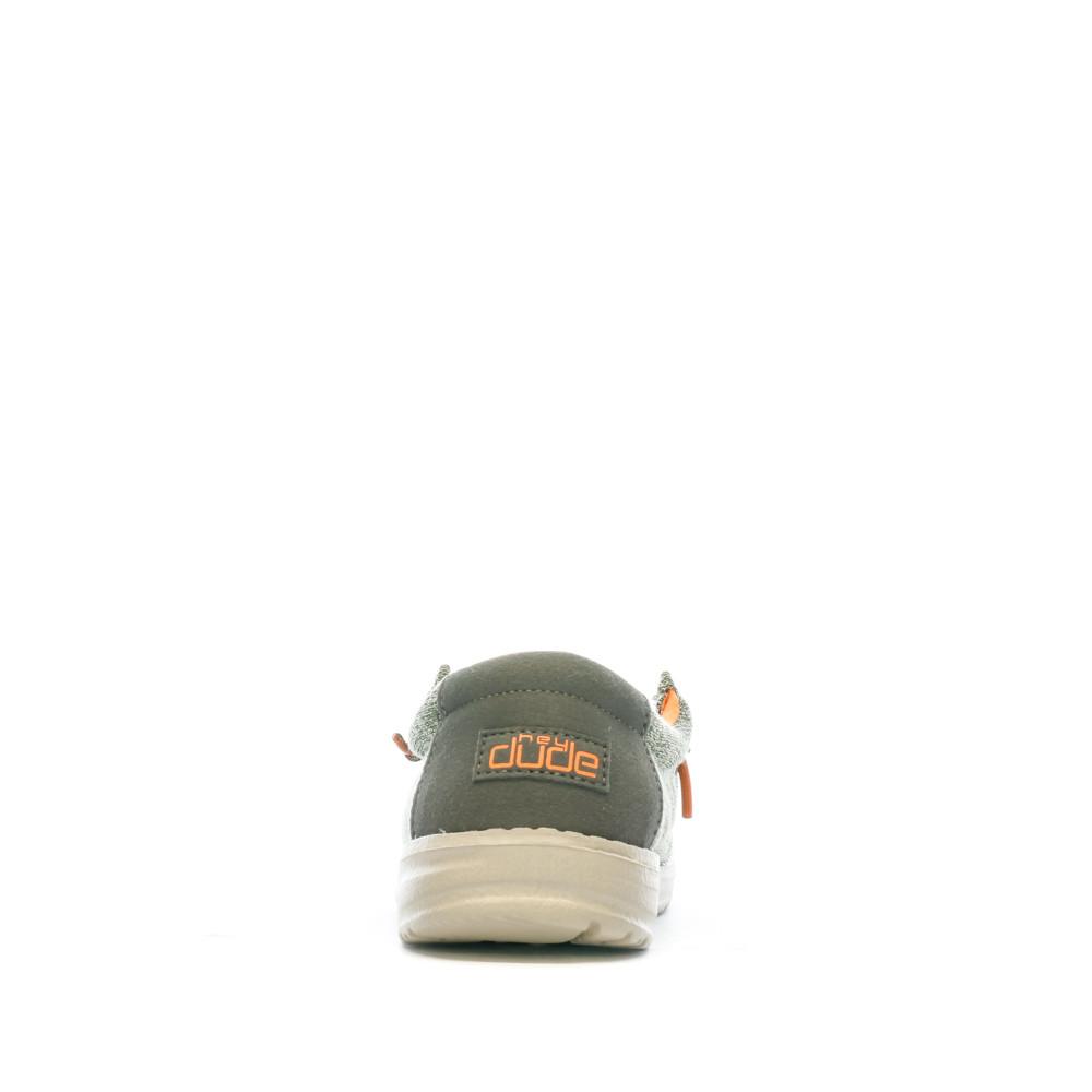 Hey Dude Chaussures Grises/Kaki Garçon Hey Dude Wally Youth