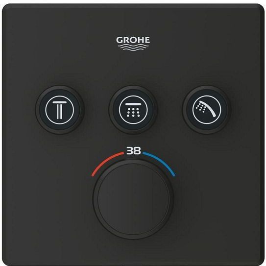 GROHE Grohtherm Smartcontrol Mengkraan - Afdekset - Thermostaat - Phantom Black