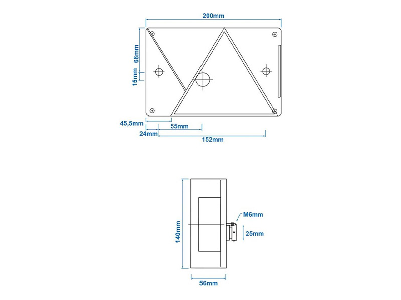 Aspöck Multipoint IV links achterlicht - 6 functies