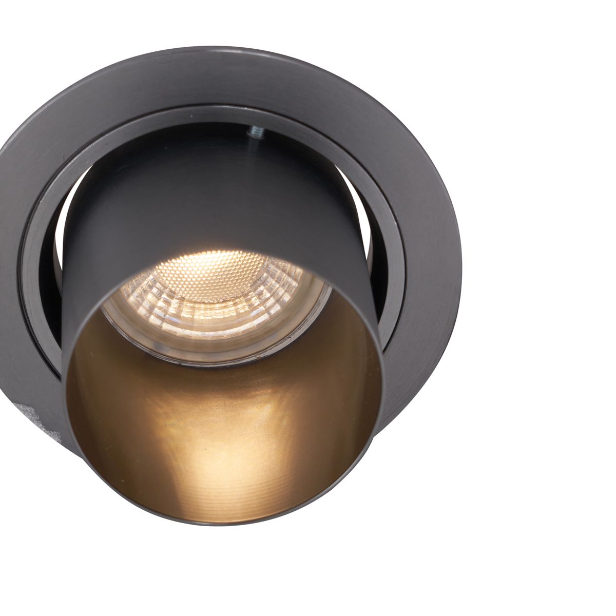 Moderne inbouwspot gunmetal GU10 50mm rond kantelbaar - Installa