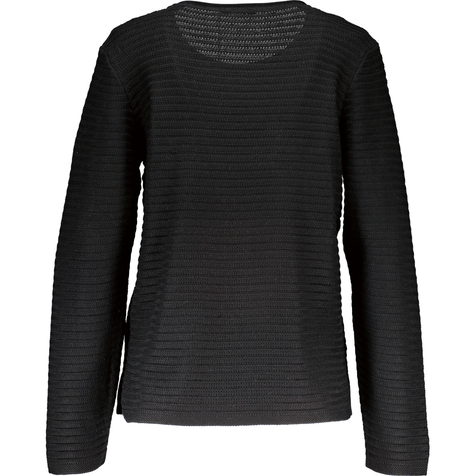 Olsen Damen-Pullover Ripp schwarz, 44