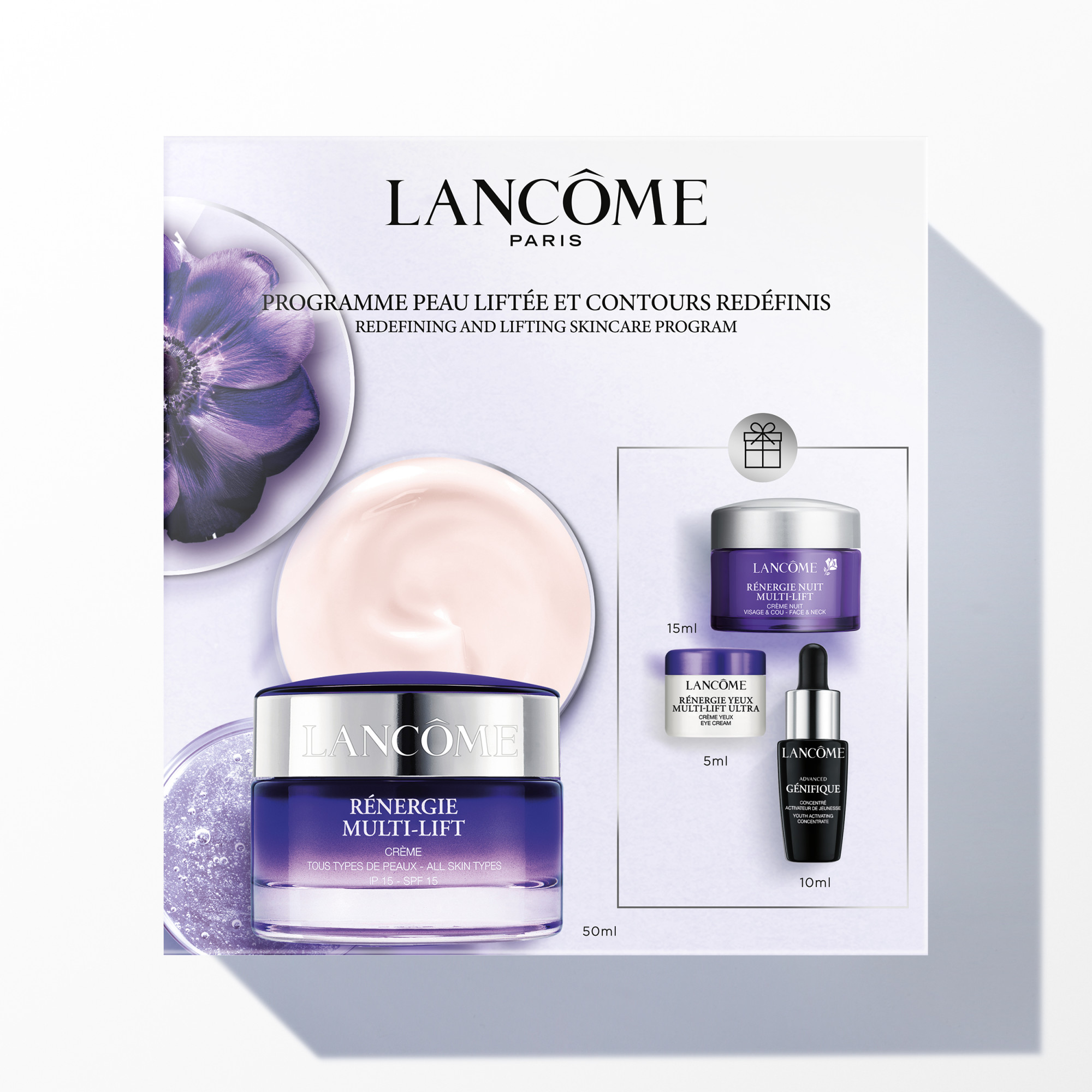 Lancôme Renergie Multi-Lift Set 2023<br>1 Stück, Multi-Lift Cream Genifique Serum Multi-Lift Eye Cream Multi-Lift Night Cream
