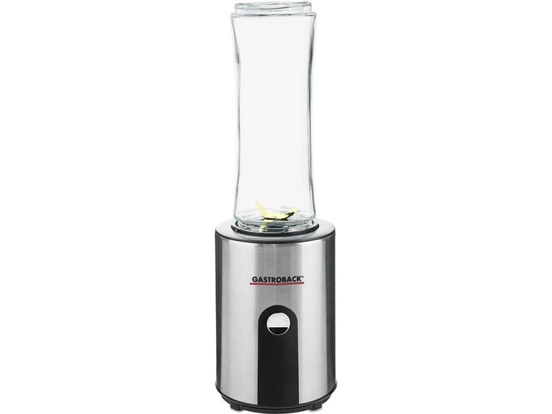 Gastroback Smoothie Maker Mix & Go Schwarz/Silber Smoothie-Bereiter
