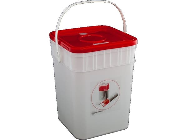 GIGANPLAST avfallsbeholder for sortering, rød (5904458521696)