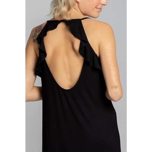 Lalupa - LA031 Chemise de viscosa - negro