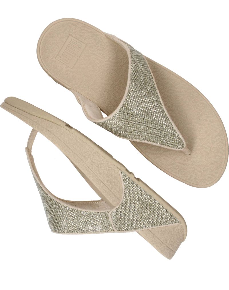 FitFlop Lulu Teenslippers Beige Dames