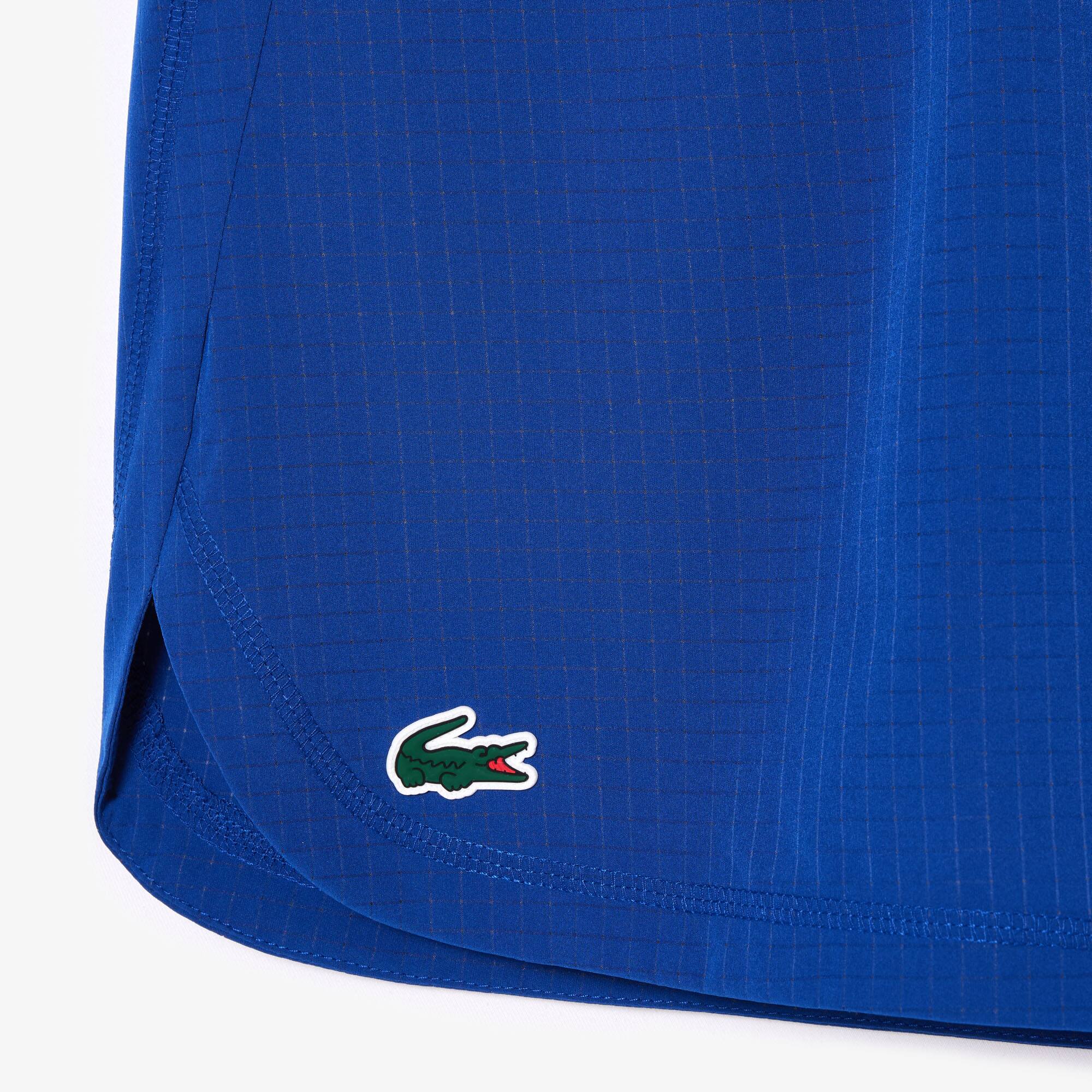 Short à carreaux homme Lacoste Sport en mesh extensible Shorts - Bleu - Lacoste - Homme