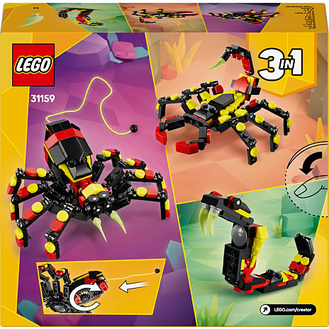 LEGO Creator 3-i-1 Vilde dyr: Edderkop på spring 31159