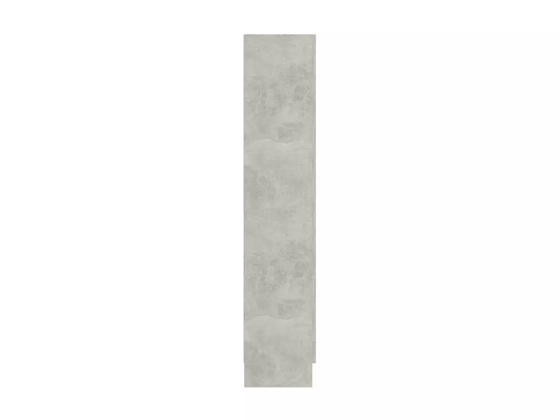 Armoire à vitrine Gris béton 82,5x30,5x150 cm Bois d'ingénierie