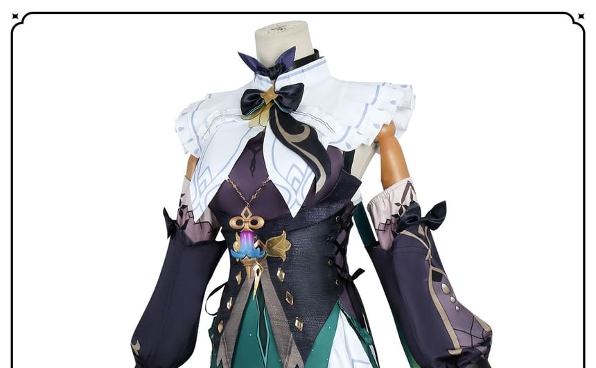 Bloomsoon - Genshin Impact Emilie Cosplaykostuum / Pruik / Set