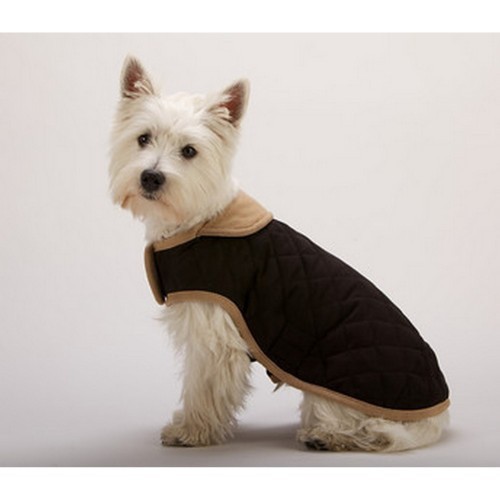 Casaco acolchoado Dog Gone Smart para cães, preto
