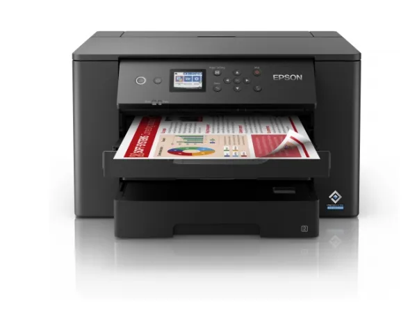 Epson WorkForce WF-7310DTW - Printer - farve - Duplex - blækprinter - A3 - 4800 x 2400 dpi - op til 25 spm (mono) / op til 12 spm (farve) - kapacitet: 500 ark - USB 2.0, LAN, Wi-Fi(n)