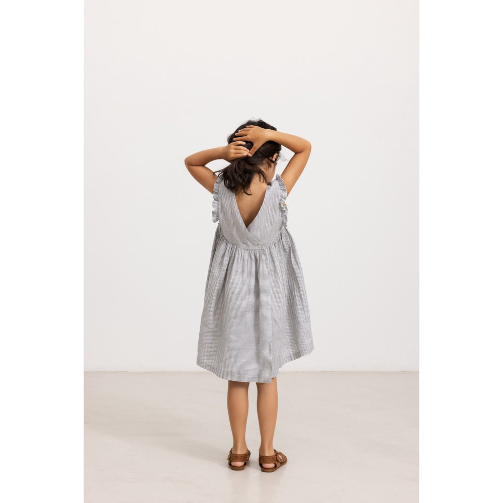 Køb MarMar Linen Mini Check Darame Kjole