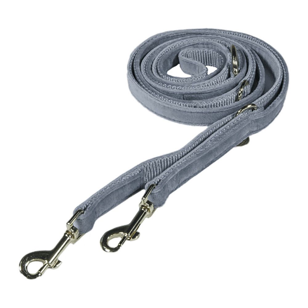 Kentucky VELVET - Laisse pour chien bleu clair
