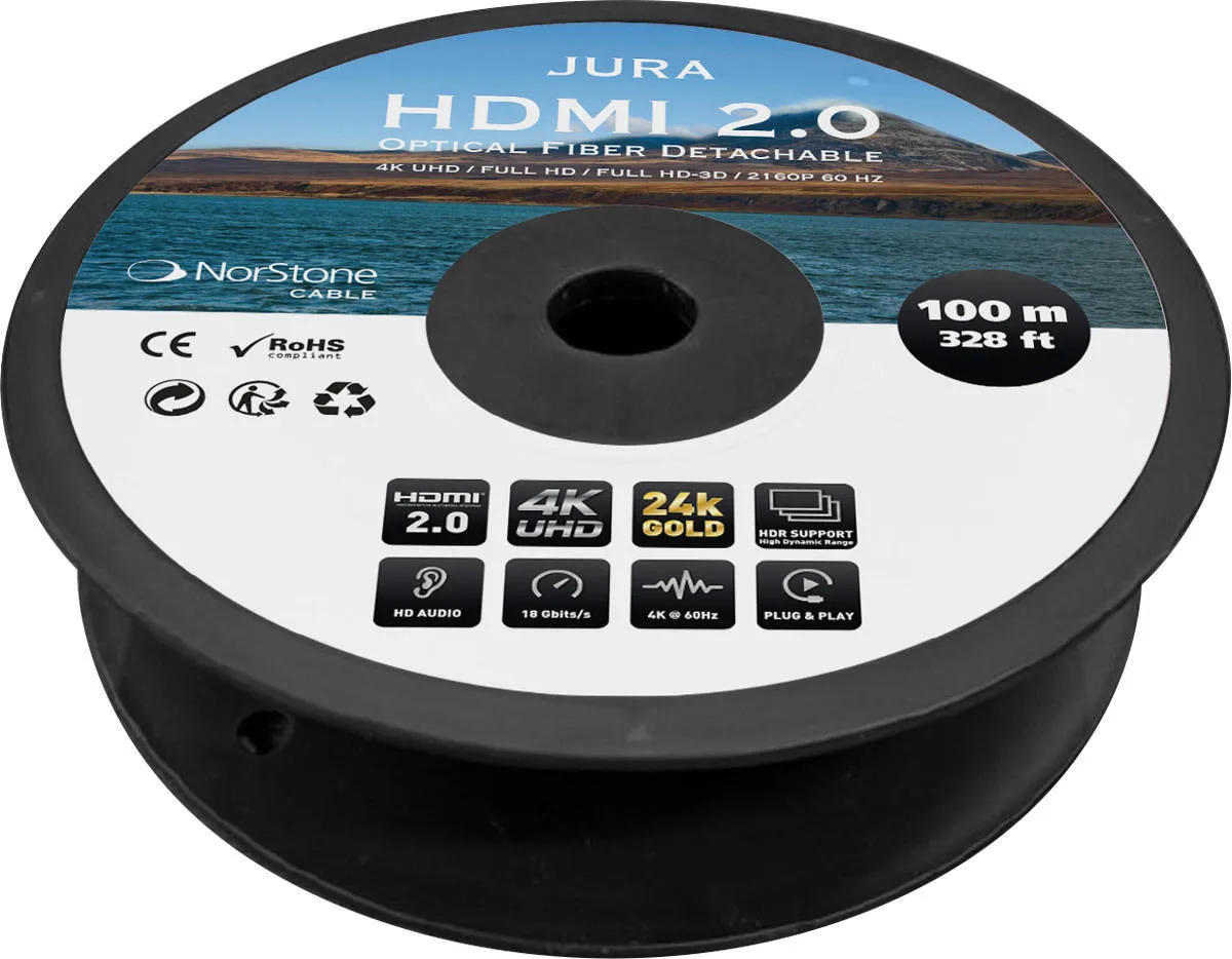 Norstone Jura HDMI-Optic (100 m) Câbles HDMI