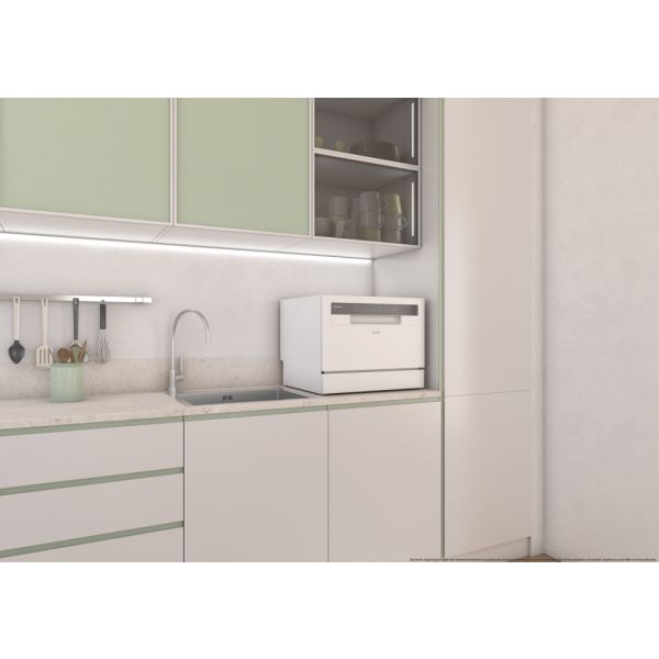 Máquina de Lavar Loiça Candy CP 6E51LW 6 Conjuntos Classe E