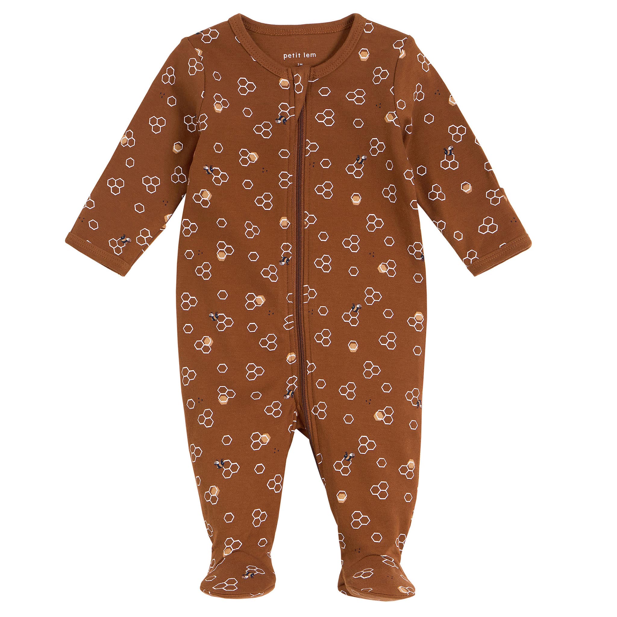 Petit Lem Pyjama Alvéoles Ours 0-12mois