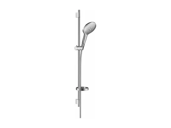 Set de douche 150 3jet avec barre Unica'S puro 90 cm et porte-savon chromé Hansgrohe Raindance Select S