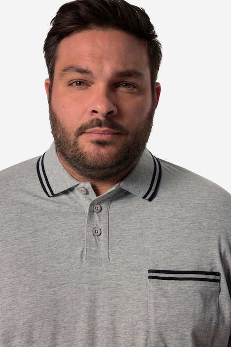 Men+ Poloshirt Bauchfit, Halbarm, Polokragen, bis 8 XL
