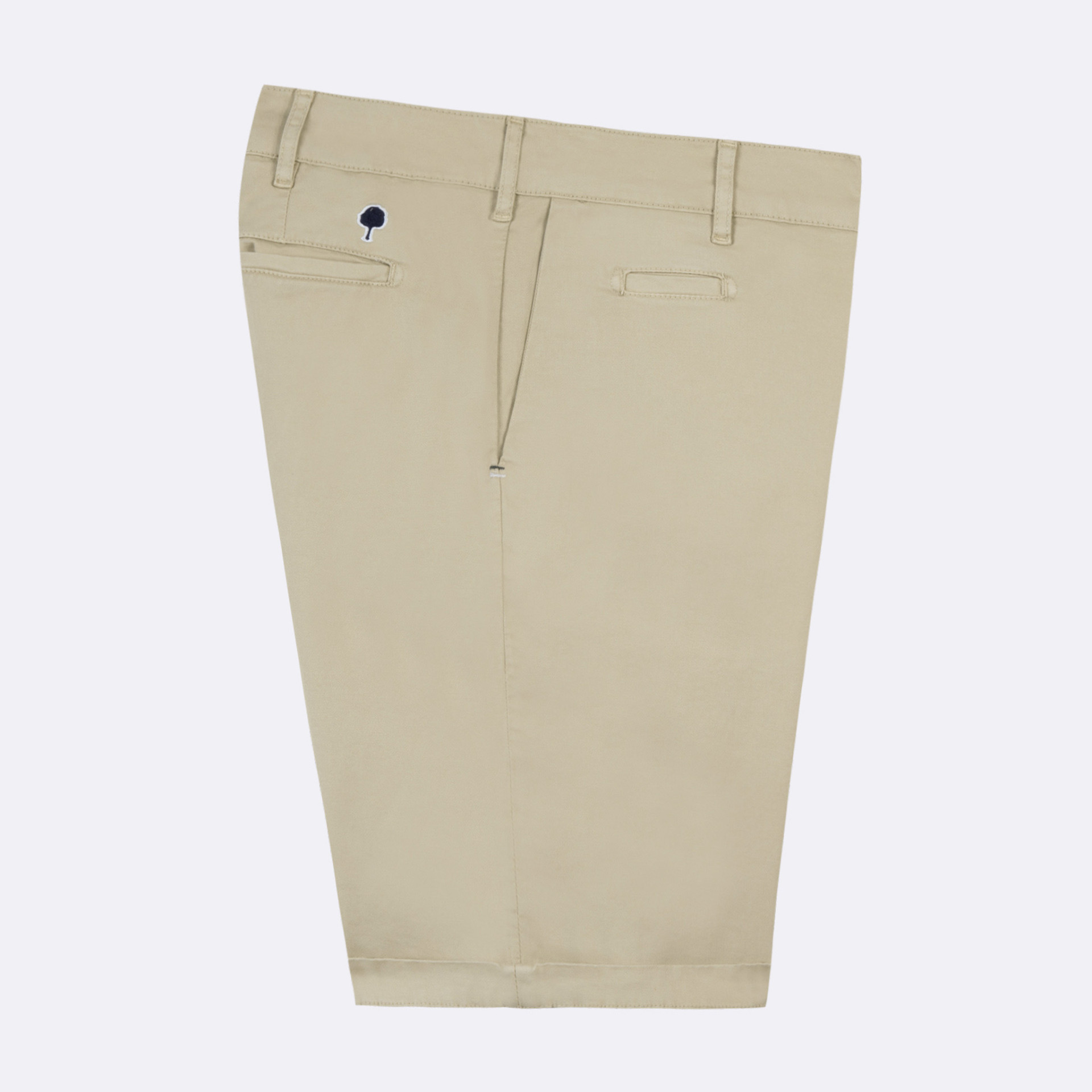 Short beige coupe fuselée coton et coton biologique - modèle saulieu