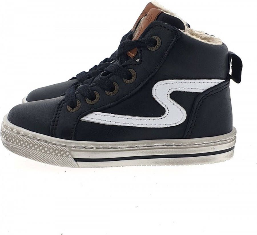 Develab 45667~~~~~~~~~~~~~~~~~~~~~~~~~ JongensHalf-hoogKindersneakers Zwart