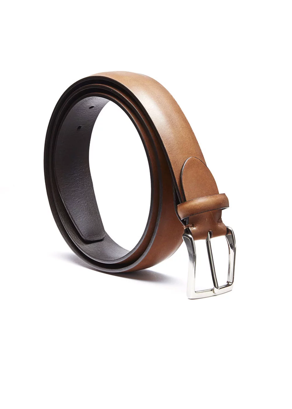 CEINTURE BOLTON CUIR MID BROWN