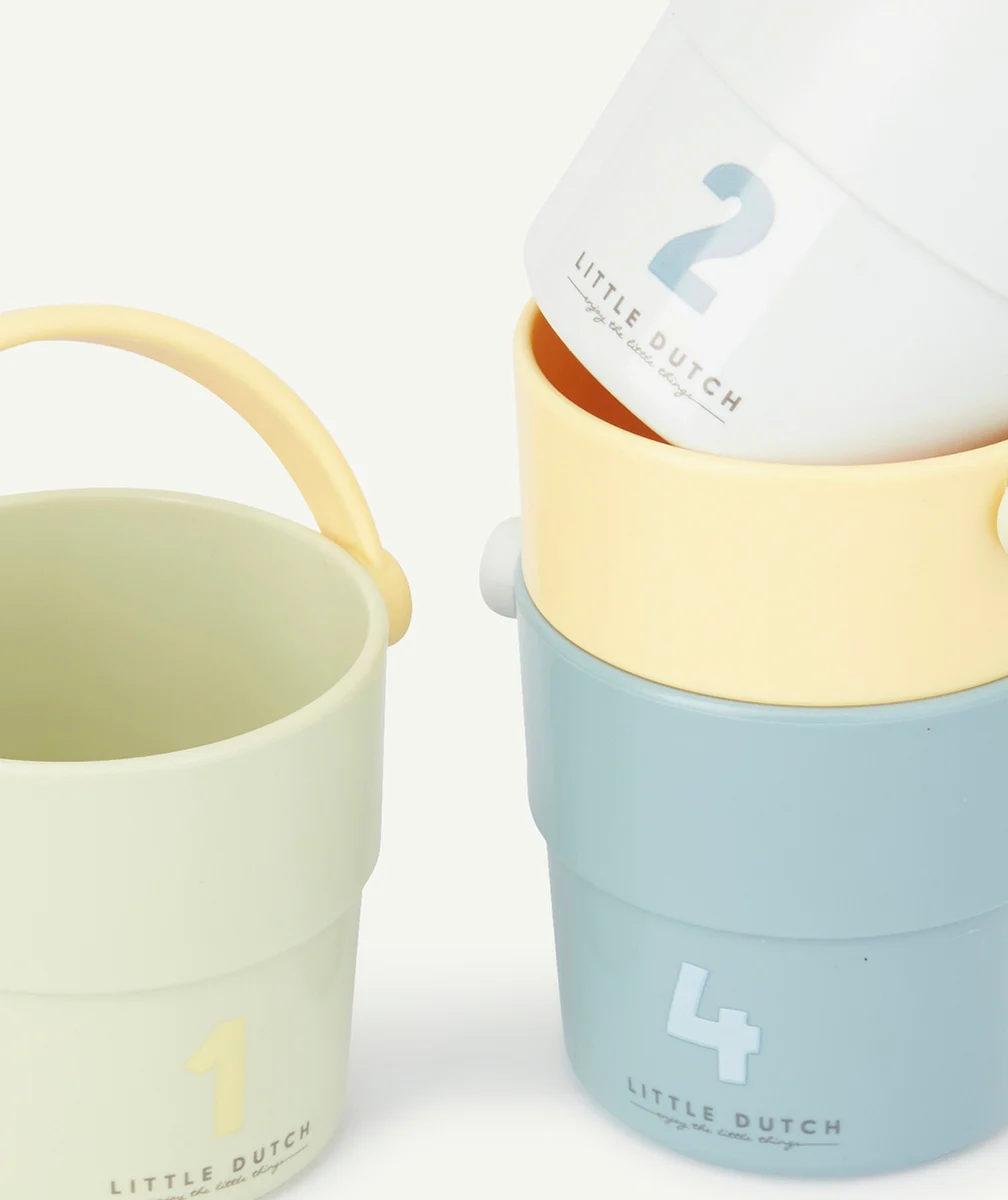 LITTLE DUTCHLOT DE 4 GOBELETS DE BAIN