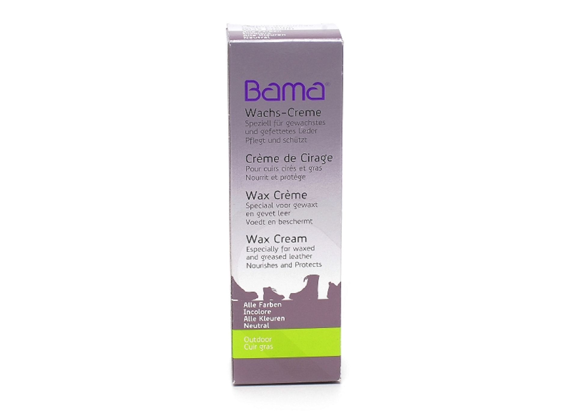 Creme de cirage cuir gras incolore