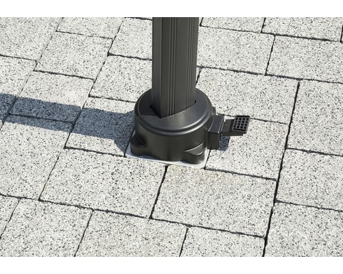 Universele grondplaat voor inbedding in beton, 16 x 16 cm, verzinkt