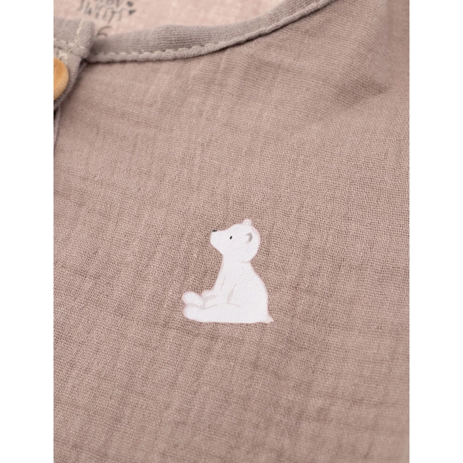 Baby Sweets Shirt Kurzarm Bruno, der Eisbär by Maria König braun