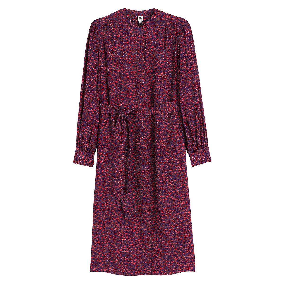 COLEÇÕES LA REDOUTE<br>Vestido estampado, mangas compridas