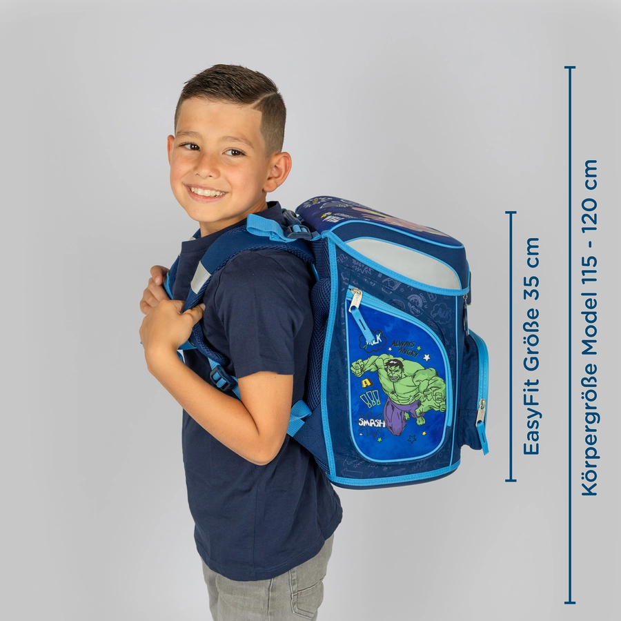 Scooli EasyFit Schulranzen - Set Avengers