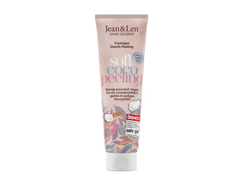 Jean & Len Peeling Kokos/Sandelholz 125 ml Natürliches und mildes Duschpeeling für ein seidig glattes Hautgefühl