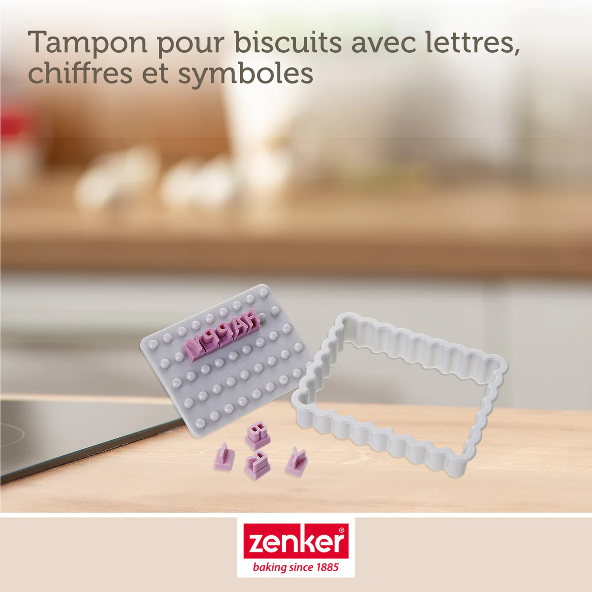 Lot de 2 tampons alphabet pour biscuit Zenker Smart Pastry Zenker