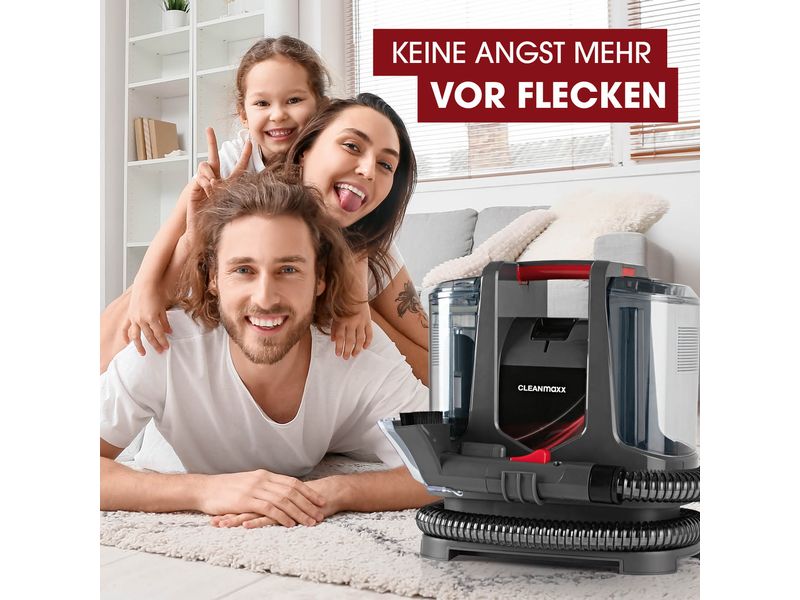 CLEANmaxx Waschsauger 1.1 l, 400 W Polster- und Teppichreiniger