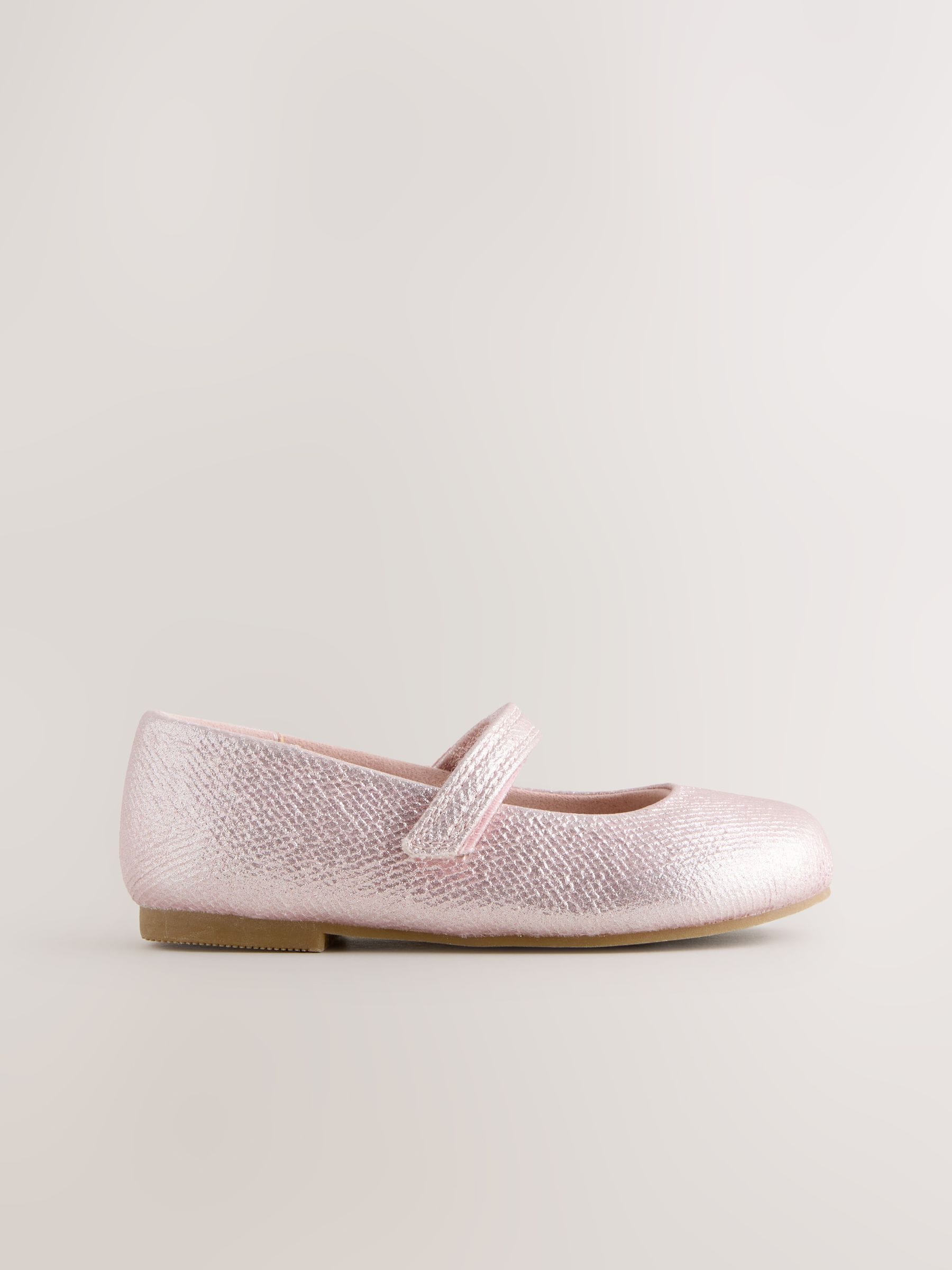 Roze - Mary Jane gelegenheidsschoenen met klittenbandsluiting