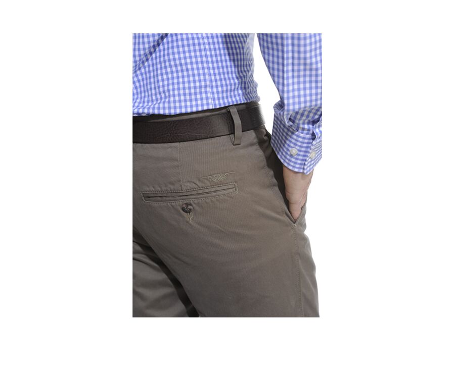 Pantalon chino homme Chocolat - NIGEL