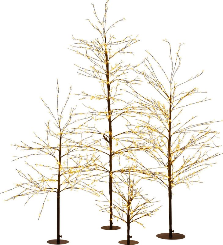 Anna's Collection - Decoratieve Verlichte Boom - Zwart - 60 cm - 240 LED Lampen - Classic Warm