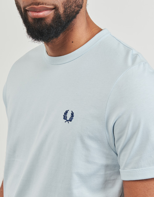 Fred Perry - RINGER T-SHIRT - Bleu clair