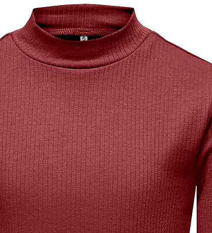 Kids Only Bluse - Rib - Kurz geschnitten - KogLinea - Syrah
