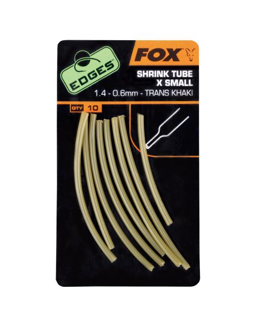 Fox Edges Shrink Tube - Rig componenten - 1.4-0.6 mm Transparant Kaki Xs