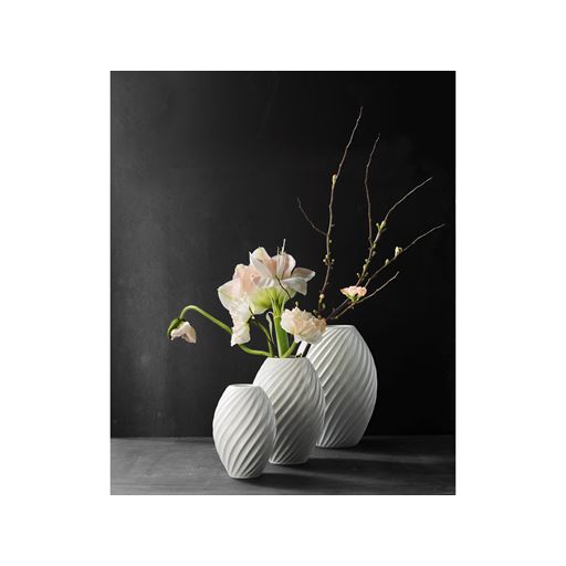 Morsø River Vase, Hvid, 21 cm