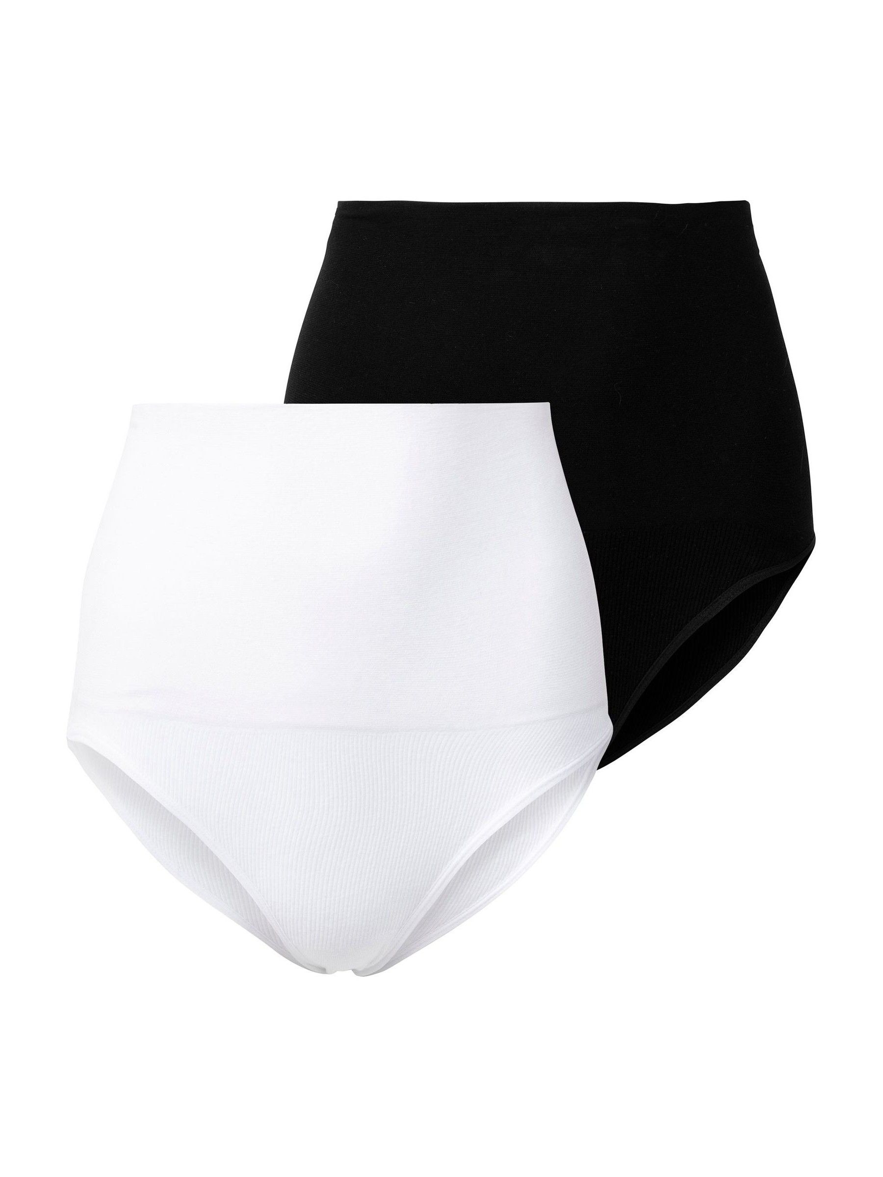 Zwart & wit - Seraphine Post Maternity Support Briefs 2 Pack