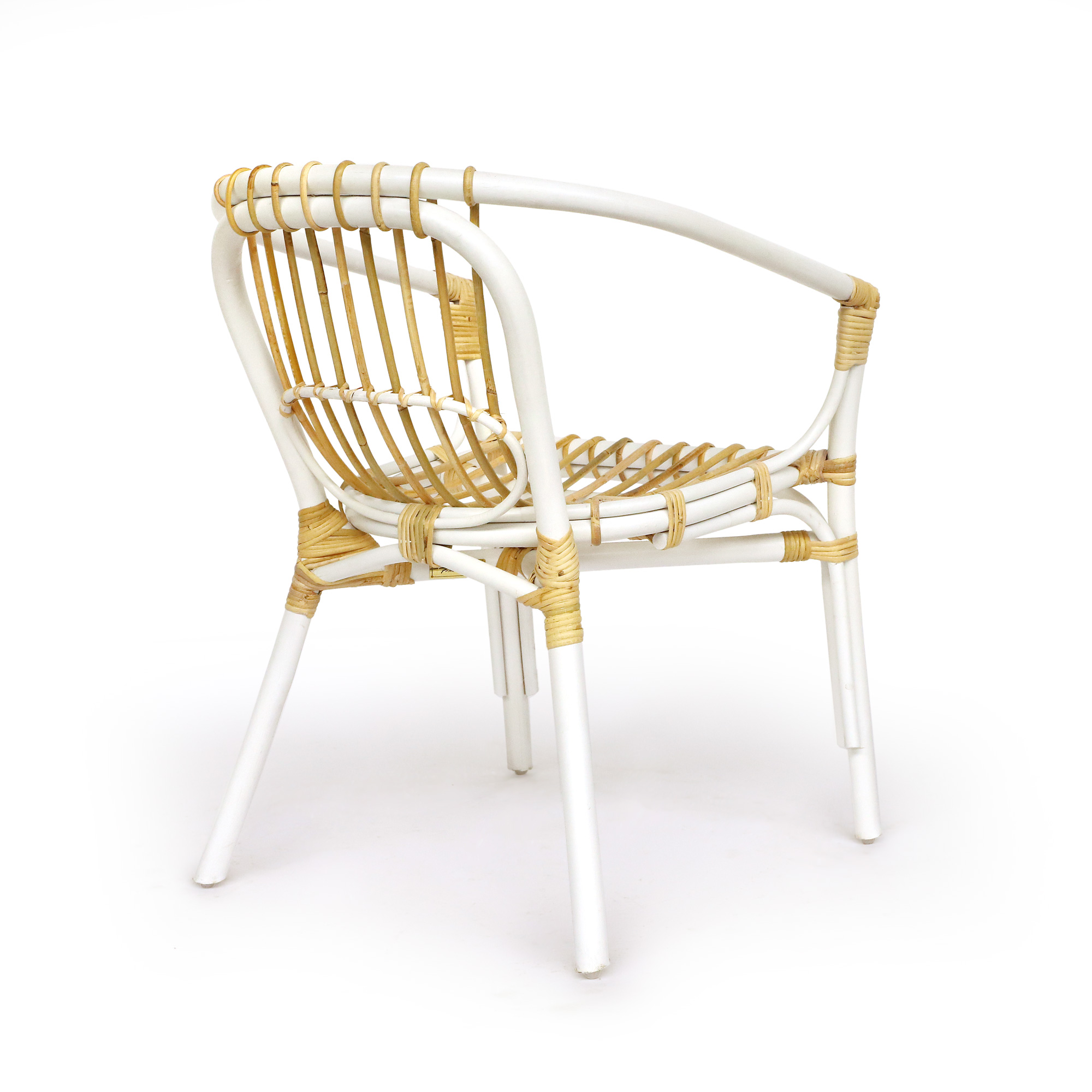 Rattan-Armsessel 'Pivot', weiß, natur, B 57 cm, H 94 cm, L 59 cm günstig bestellen