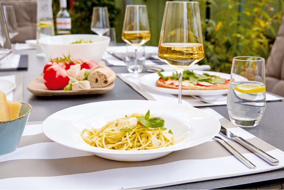 CreaTable Barbecueteller ITALIEN PARTY 33 x 25 cm weiß