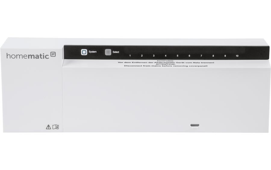 Smart Home Wired Fussbodenheizungsaktor 10-fach, 230 V<br>Steuerung der Fussbodenheizung im Homematic IP Wired System